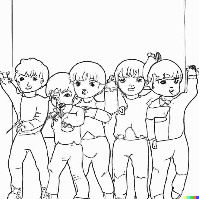 bts para pintar 1