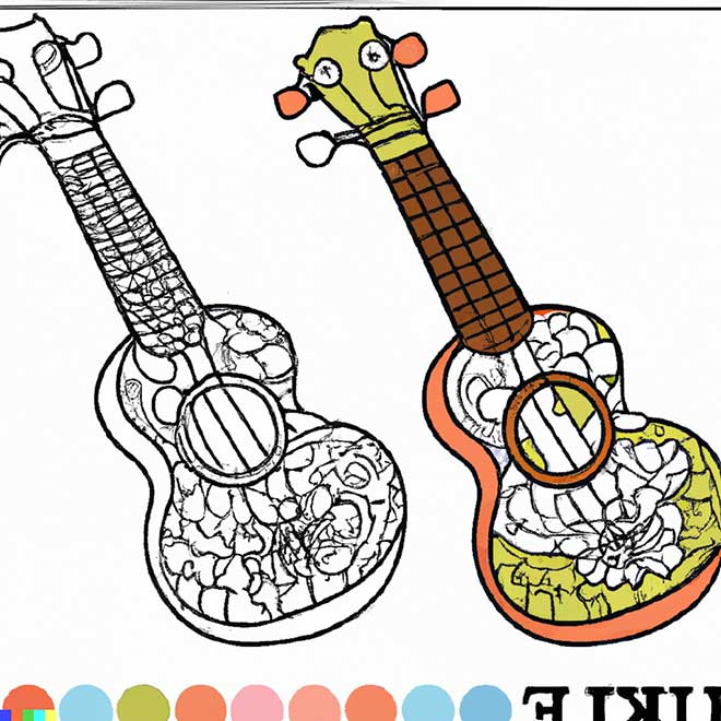 cavaquinho para pintar 2 2