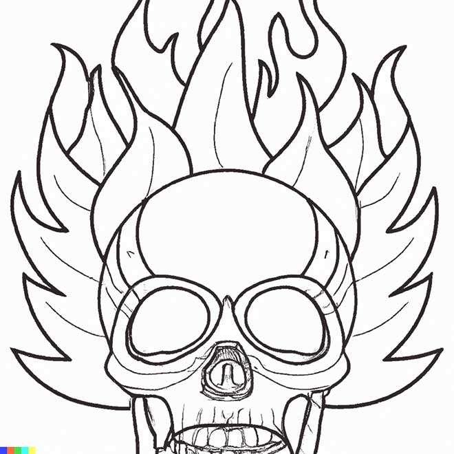 caveiras para pintar 4 3