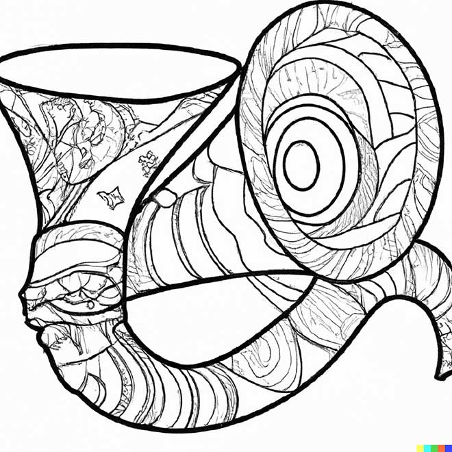 chifres para colorir 5 2