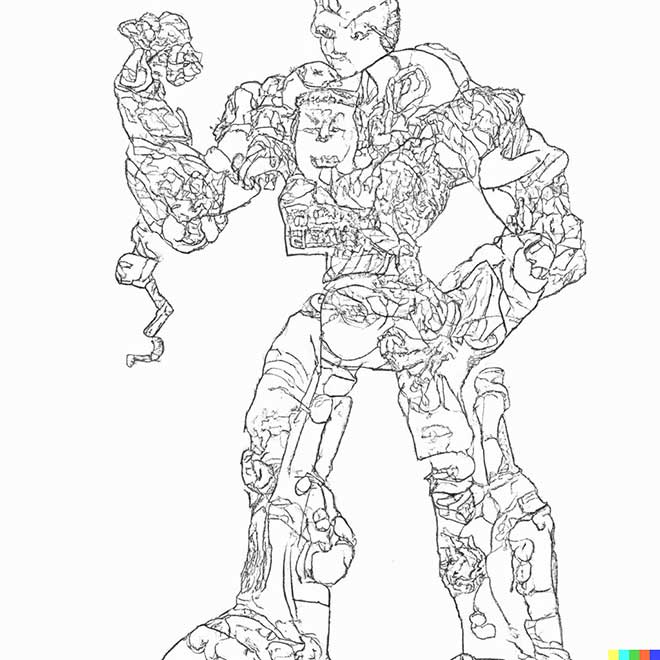 desenhos de Ciborgue 3 2