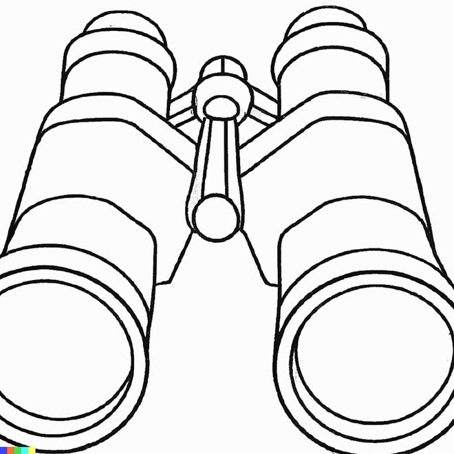 desenhos de binoculos para pintar 2 1