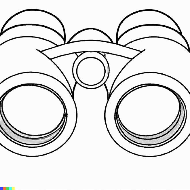 desenhos de binoculos para pintar 4 2
