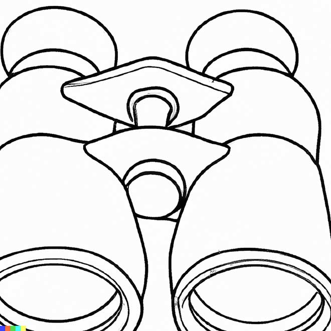 desenhos de binoculos para pintar 9 1