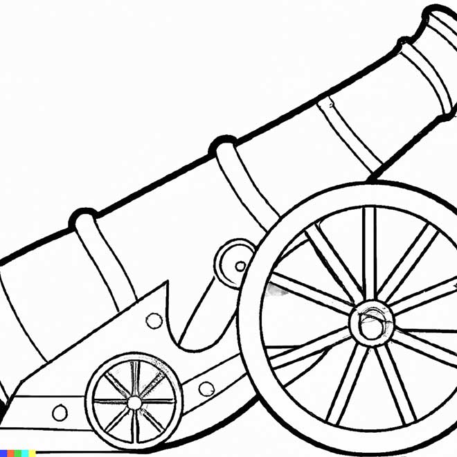 desenhos de canhao para colorir 3 1