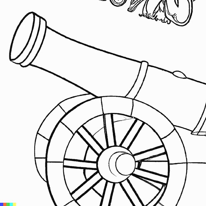 desenhos de canhao para colorir 6 2