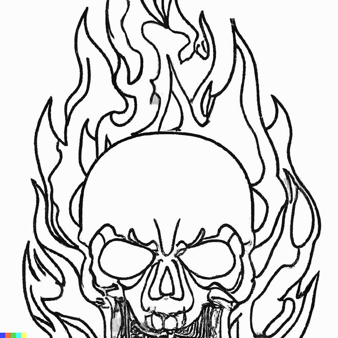 desenhos de caveiras 2 2
