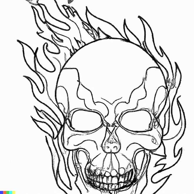 desenhos de caveiras 3 2