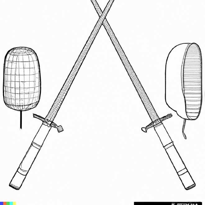 desenhos de esgrima 3