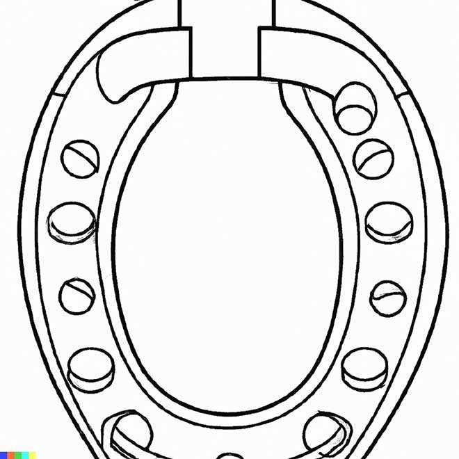 desenhos de ferradura para pintar 5