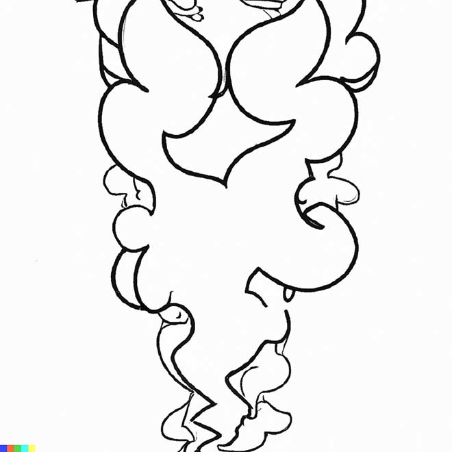 21+ Desenhos de Fumaça para Imprimir e Colorir/Pintar