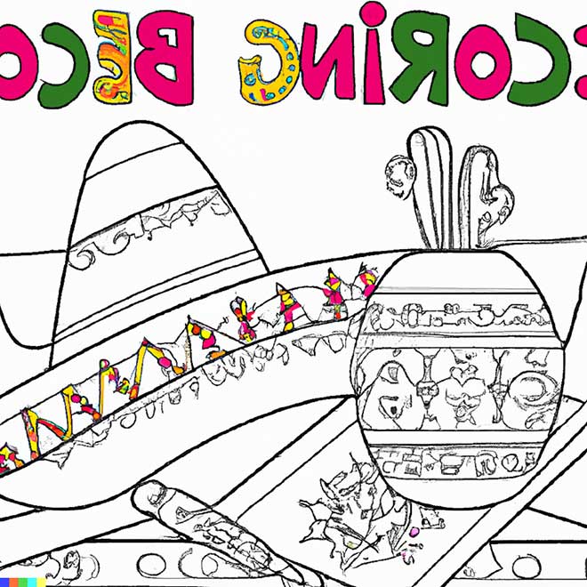 desenhos de mexicano para pintar 6 2