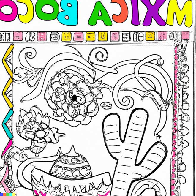 desenhos de mexicano para pintar 7 1