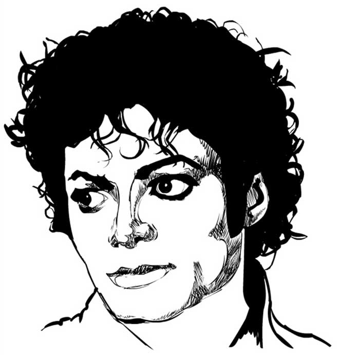 desenhos de michael jackson para imprimir 2