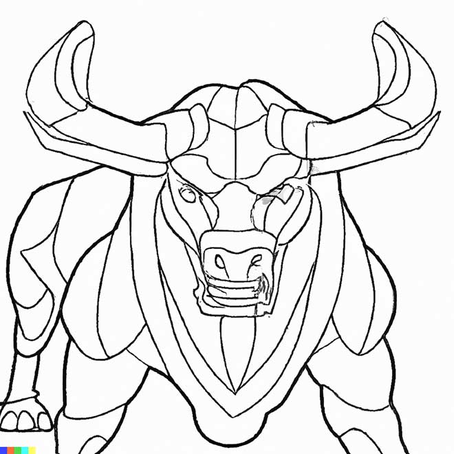 desenhos de minotauro para imprimir e colorir 6