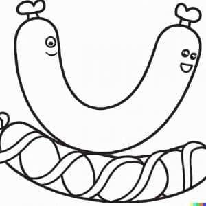 25+ Desenhos de Salsicha para Imprimir e Colorir/Pintar