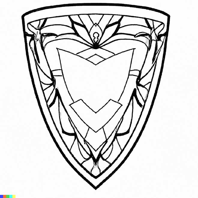 escudo para pintar 2 3 escudo para pintar 2 3