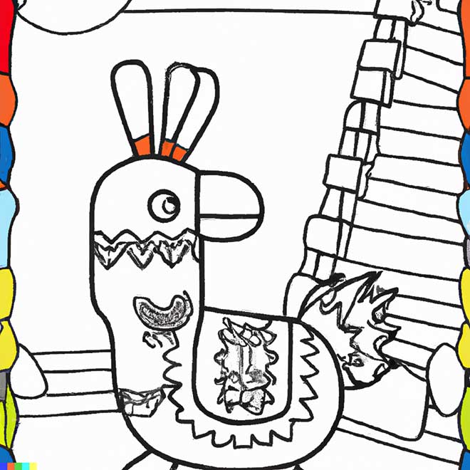 mexicano para colorir 1 2