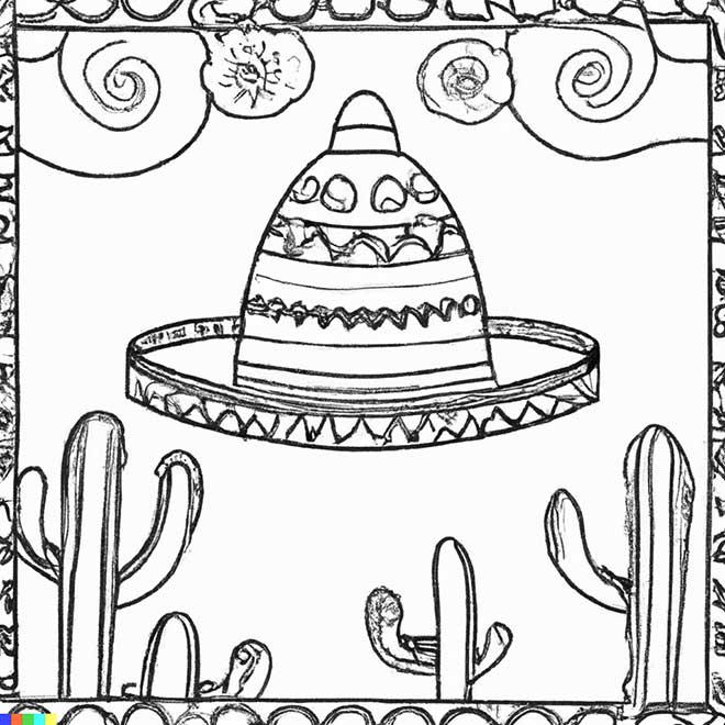 mexicano para colorir 4 1
