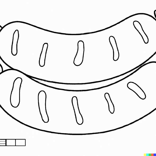 moldes de salsichas para imprimir e colorir 2 2
