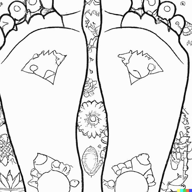 pes para colorir 2 3