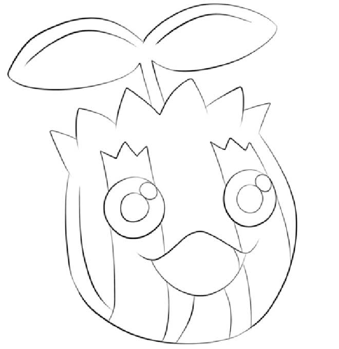 pokemon Sunkern para colorir pokemon Sunkern para colorir