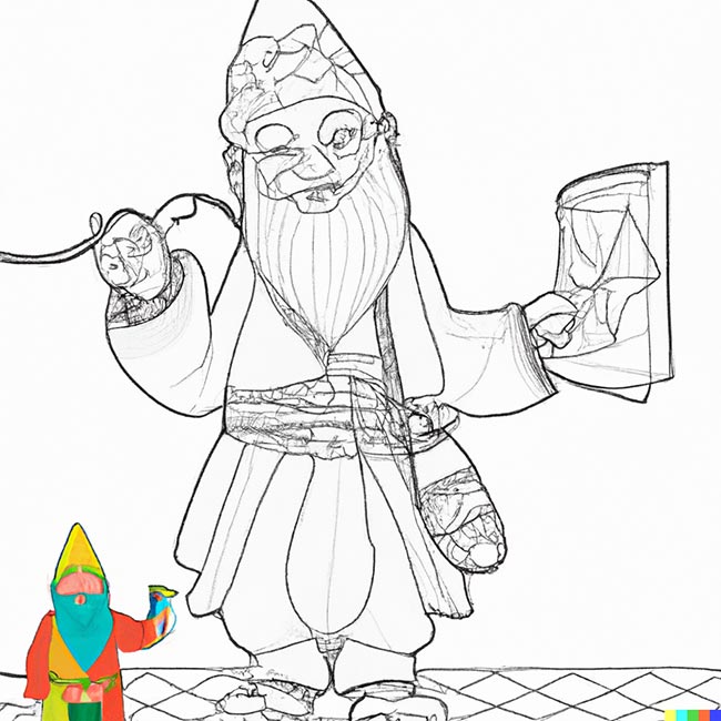 DALL·E 2022 11 10 16.30.05 wizard for coloring