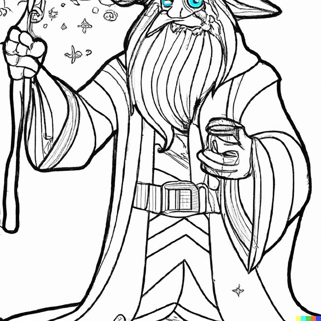 DALL·E 2022 11 10 16.31.06 wizard for coloring