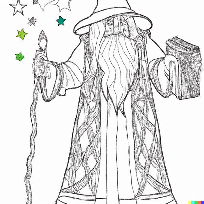 DALL·E 2022 11 10 16.41.28 wizard for coloring
