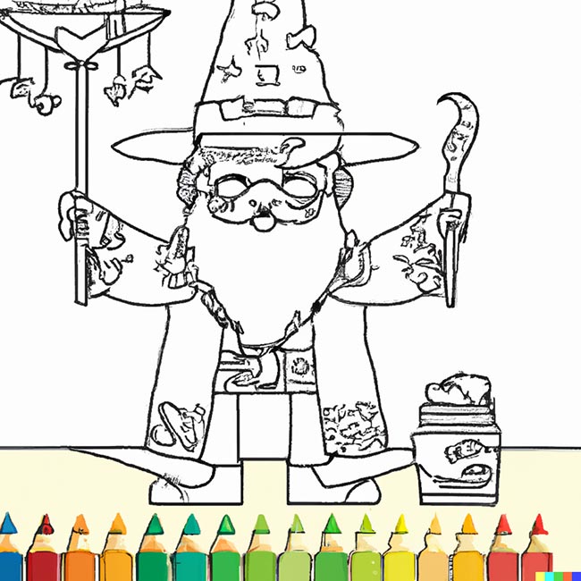 DALL·E 2022 11 10 16.44.24 wizard for coloring