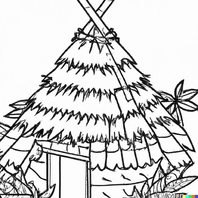 DALL·E 2022 11 10 18.45.48 hut pages for coloring