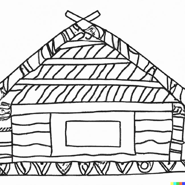 DALL·E 2022 11 10 18.54.21 hut pages for coloring
