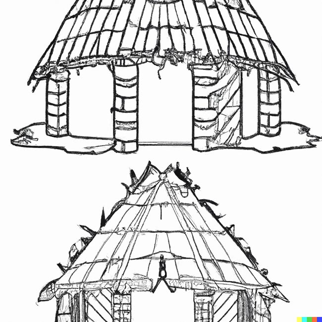 DALL·E 2022 11 10 18.55.16 hut pages for coloring