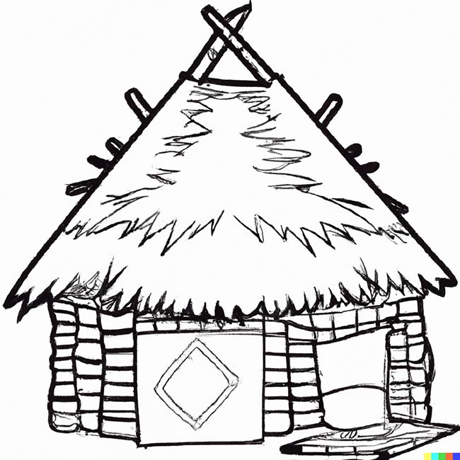 DALL·E 2022 11 10 18.55.27 hut pages for coloring