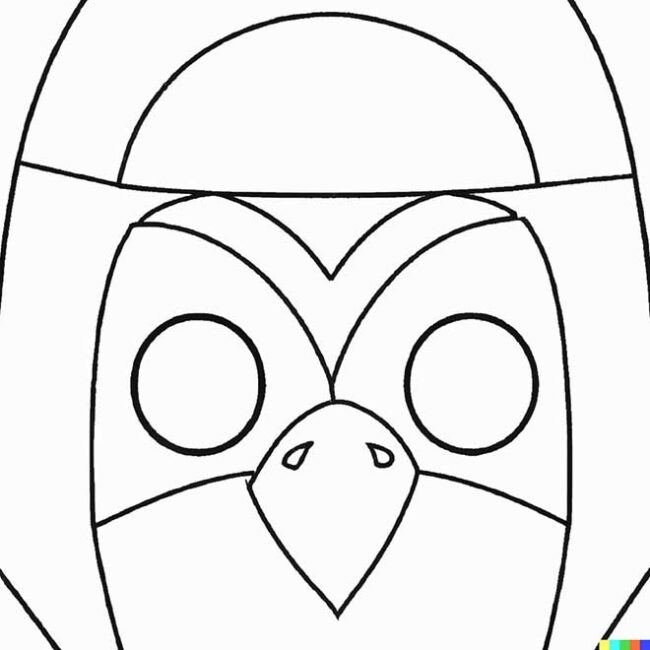 25+ Desenhos de Máscara de Pinguim para Imprimir e Colorir/Pintar