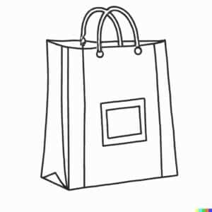 15+ Desenhos de Sacola para Imprimir e Colorir/Pintar