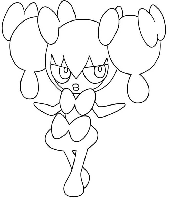 Gothita Pokemon Coloring Pages Sketch Coloring Page