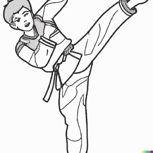 Taekwondo para colorir 3 2 Taekwondo para colorir 3 2