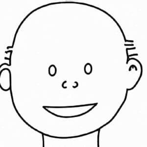 35+ Desenhos de Cabeça para Imprimir e Colorir/Pintar