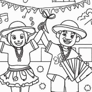 40+ Desenhos de Festa de São João para Imprimir e Colorir/Pintar