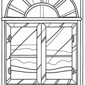 27+ Desenhos de Janela para Imprimir e Colorir/Pintar