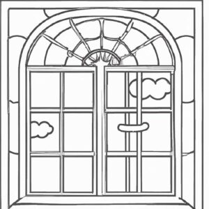27+ Desenhos de Janela para Imprimir e Colorir/Pintar