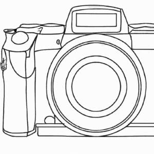 40+ Desenhos de Máquina Fotográfica para Imprimir e Colorir/Pintar