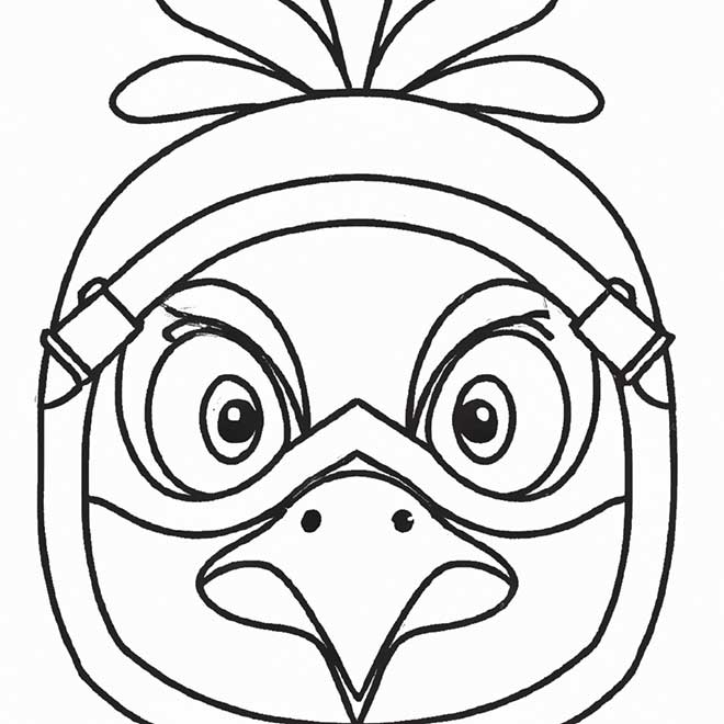 atividades mascara galinha 5043958