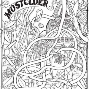 35+ Desenhos de Mistério para Imprimir e Colorir/Pintar