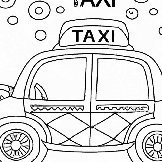 colorir Taxi 2821642