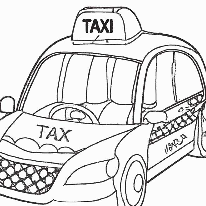 colorir Taxi 5688934