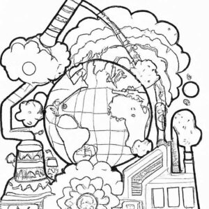 40+ Desenhos de Aquecimento Global para Imprimir e Colorir/Pintar