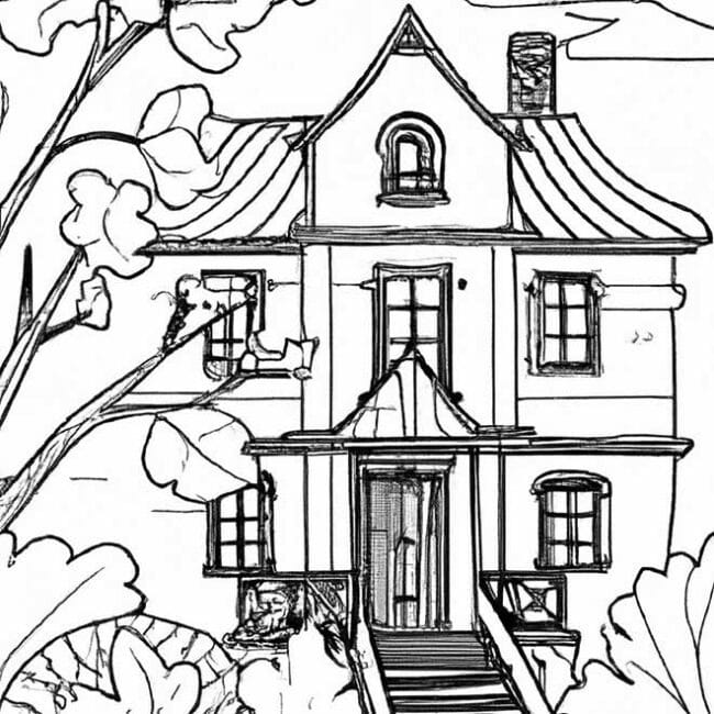 colorir casa antiga 6123285 2 colorir casa antiga 6123285 2