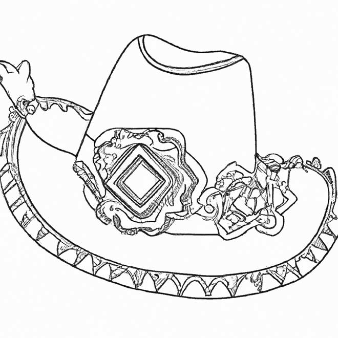 colorir chapeu cangaceiro 4983354